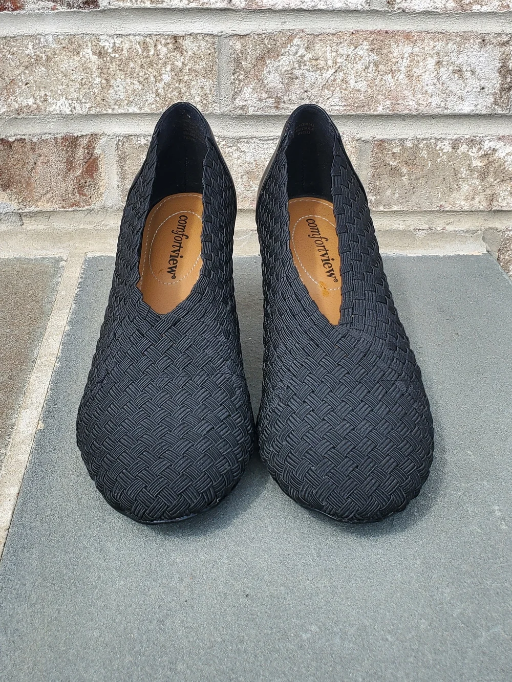 comfortview women's US 7.5 fold mid black